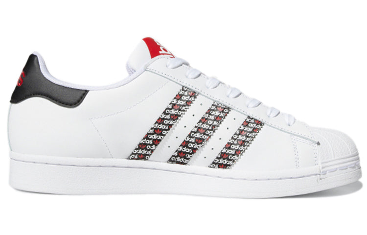 adidas originals Superstar 'White Black Red' FZ4833