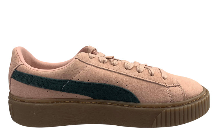 (WMNS) PUMA Suede Platform 'Brown Khaki' 364718-11