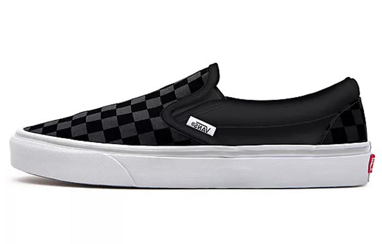 Vans Customs Checkerboard Slip-on Black/Grey Blackgray VN0A3CST012