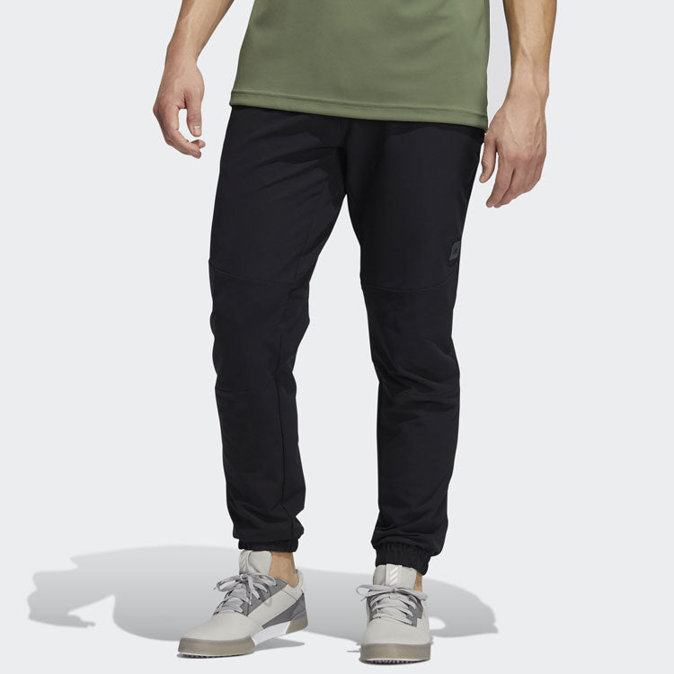 adidas Golf Sports Solid Color Loose Bundle Feet Long Pants Black GM1203
