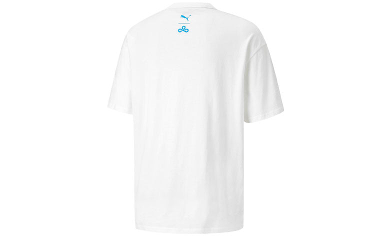 PUMA x CLOUD9 Crossover Logo Printing Sports Round Neck Short Sleeve White 532390-05