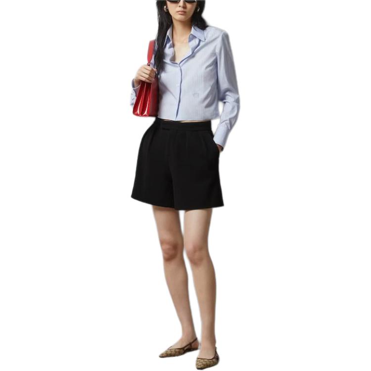 (WMNS) Gucci Wool Jersey Short 'Black' 770175-ZAONS-1000