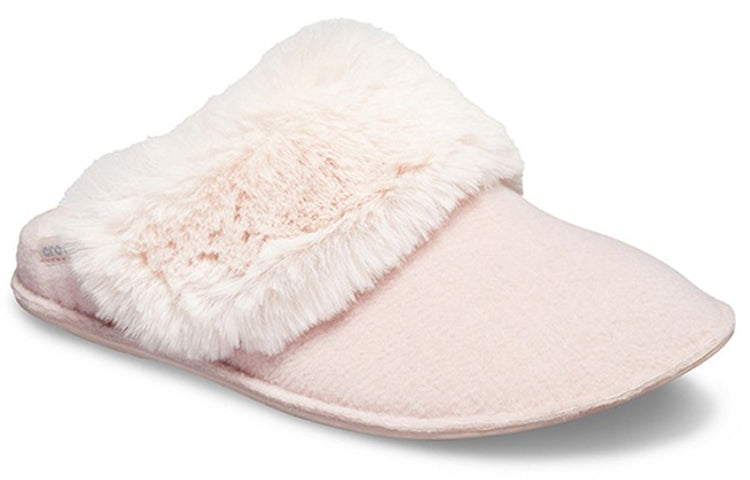 (WMNS) Crocs Mule Fur Slippers 'Pink' 205394-6OD