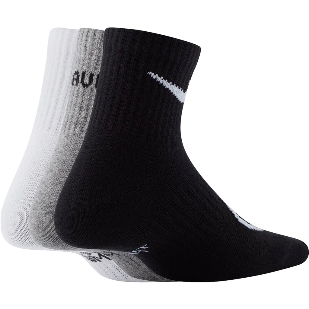 (GS) Nike Lightweight Socks 'Black White Grey' CU8129-902