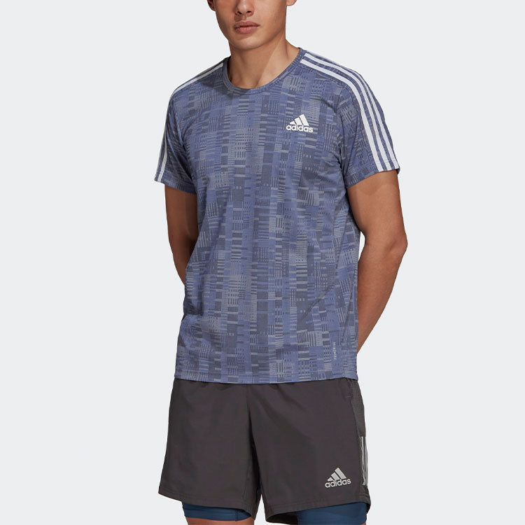 adidas Running Sports Short Sleeve Purple GM1519