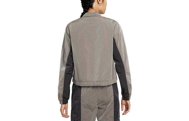 (WMNS) Air Jordan Essentials Light Water Repellent Woven Sports Jacket Gray DD6993-286