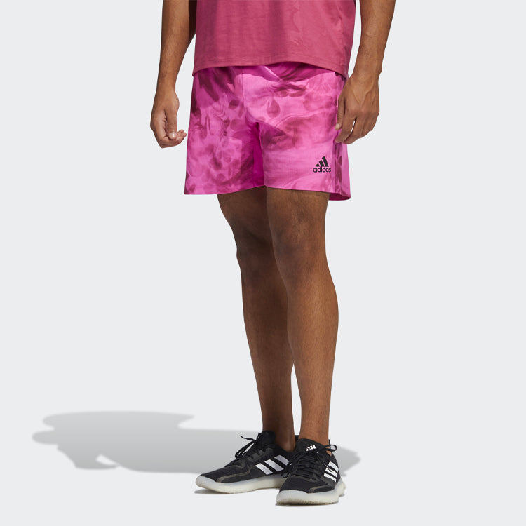 adidas Unite Flo Short Flowers Printing Loose Sports Shorts Pink GL0453