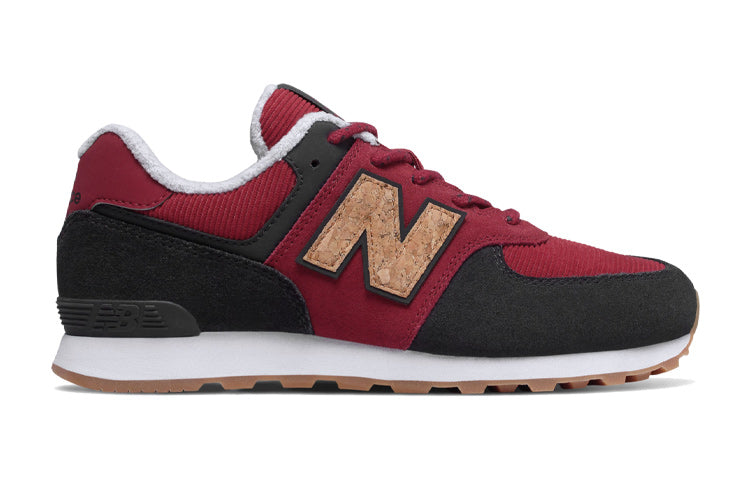 New Balance Kids' 574v1 Lace-up Sneaker Red/Black PC574KWS