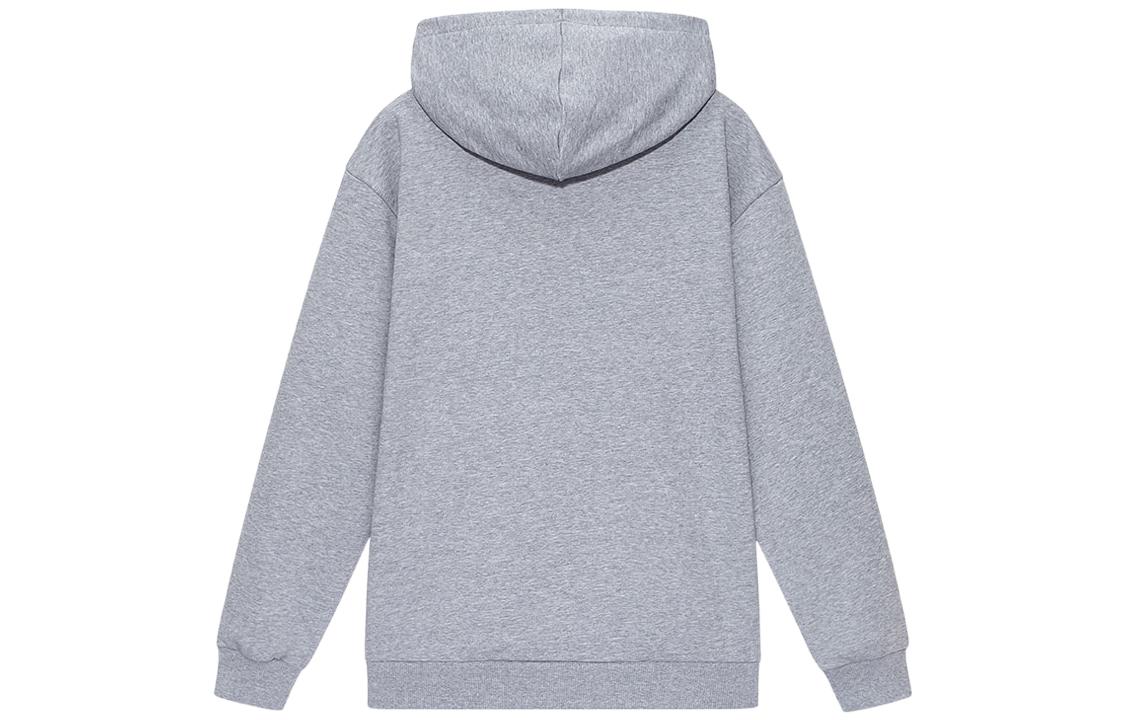 New Balance Logo Printing Sports hooded Loose Pullover Couple Style Gray 5CB33213-GR