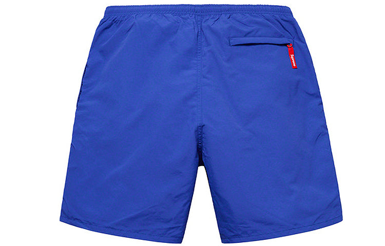 Supreme SS19 Nylon Water Short Solid Color Casual Shorts Royal blue SUP-SS19-10451