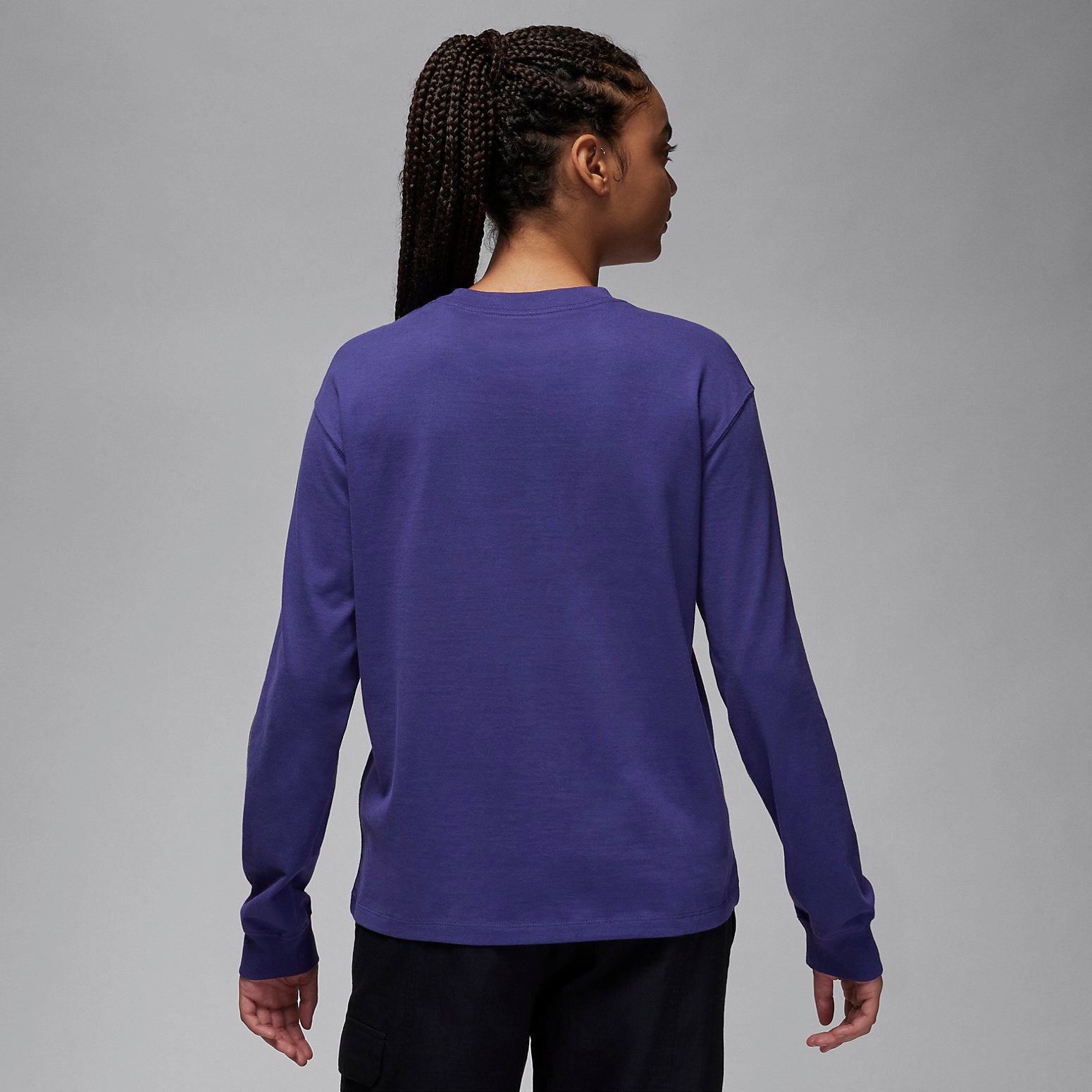 (WMNS) Air Jordan x Nike Long-Sleeve Graphic T-Shirt 'Purple' FD7205-502
