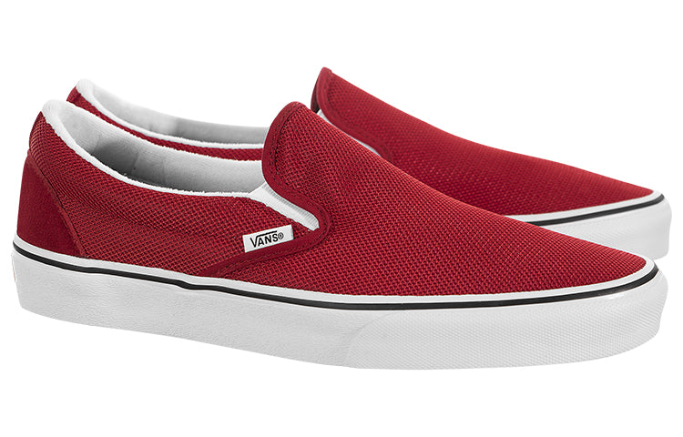 Vans Unisex Classic Slip-On Sneakers Red VN0A38F7VMK