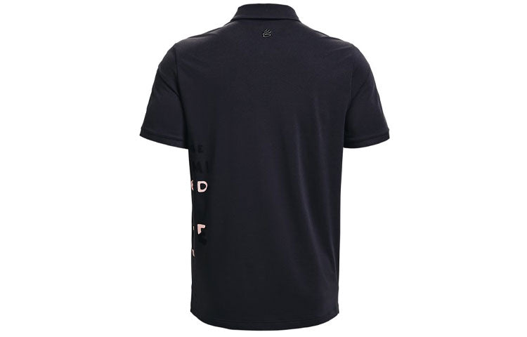 Under Armour Curry Vanish Letter Print Golf Polo Shirt 'Purple' 1361874-590