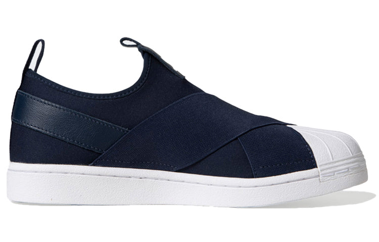 (WMNS) adidas originals Superstar Slip On 'Blue White' EX4624