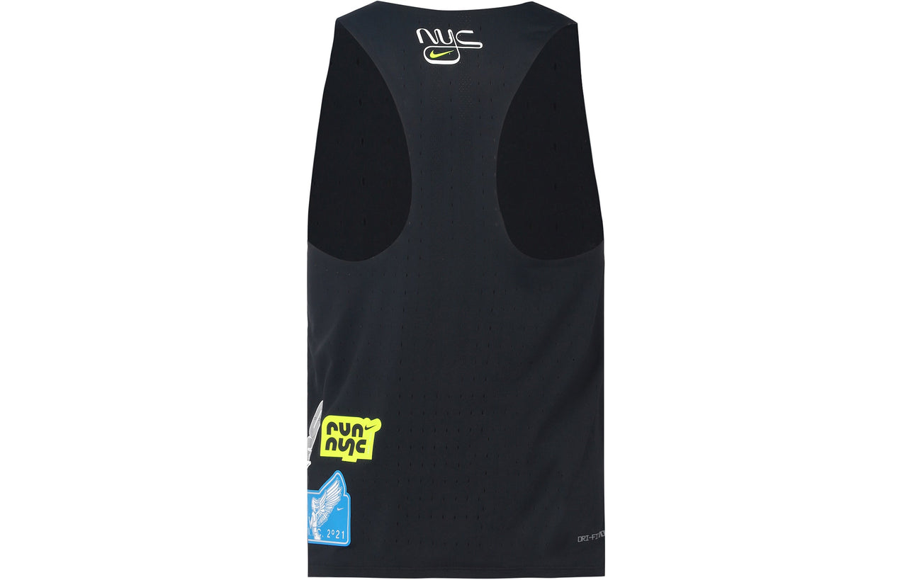 Men's Nike Printing Pattern Sleeveless Sports Black Vest DN7461-010