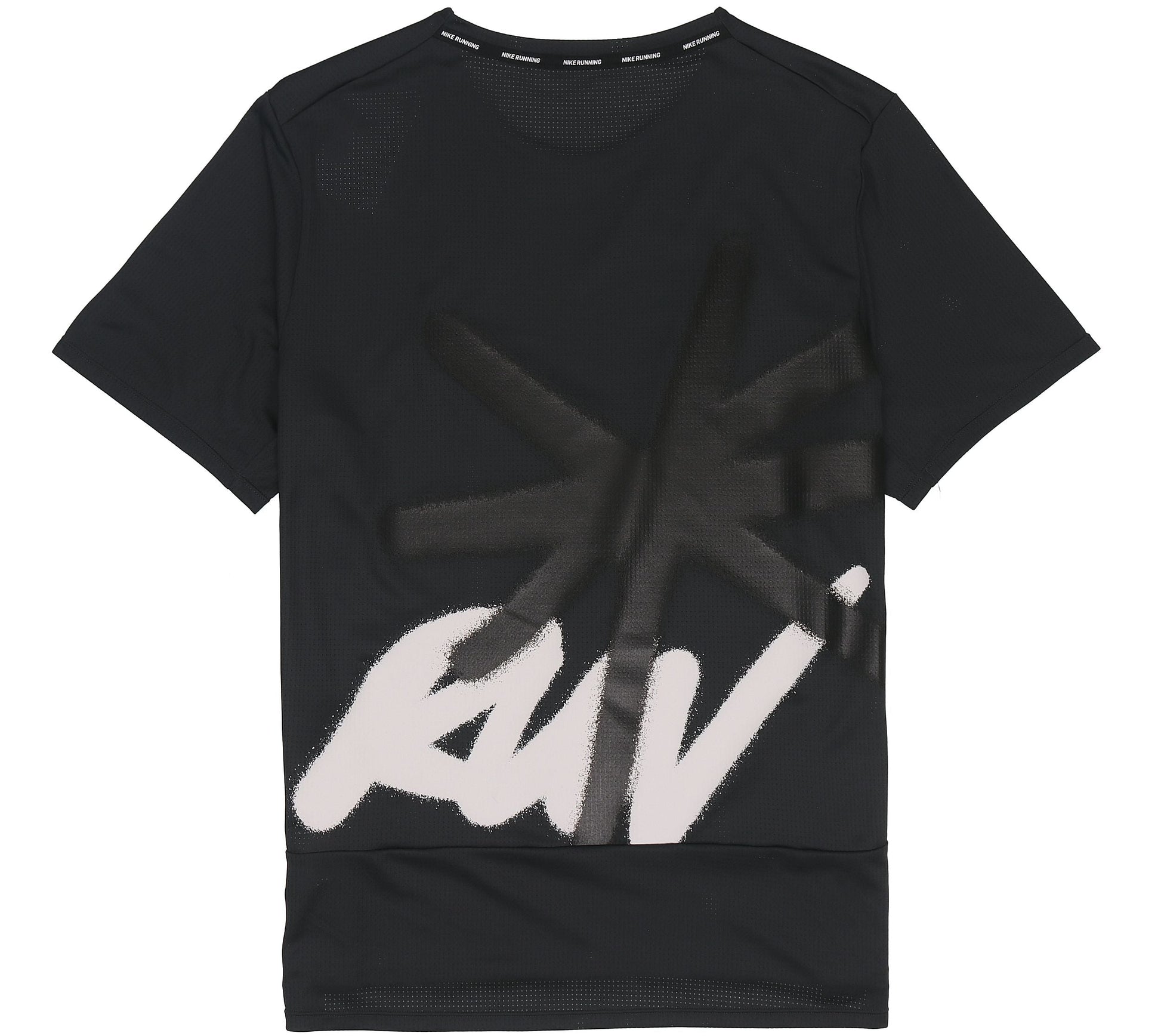 Nike Dri-FIT Rise 365 Spray Painting T-Shirt 'Black White' DD5356-045