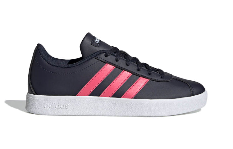 (PS) adidas VL Court 2.0 'Black Pink' EE6899