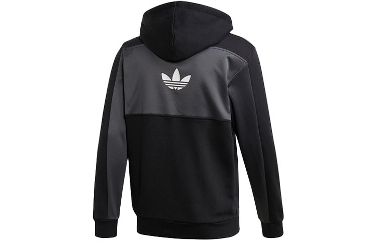 adidas originals Casual Sports hooded Zipper Jacket Black FH9364