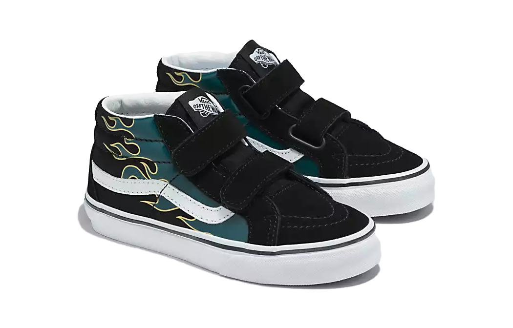 (PS) Vans Sk8-Mid Reissue V Shoes 'Metallic Flame Black' VN0A38HHBOS