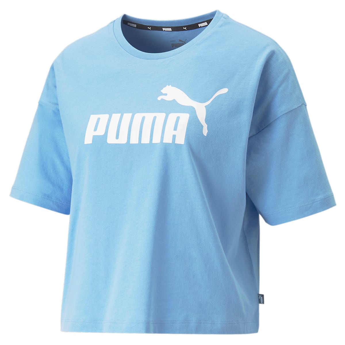 (WMNS) PUMA Essentials Crop Top 'Blue' 586866-62