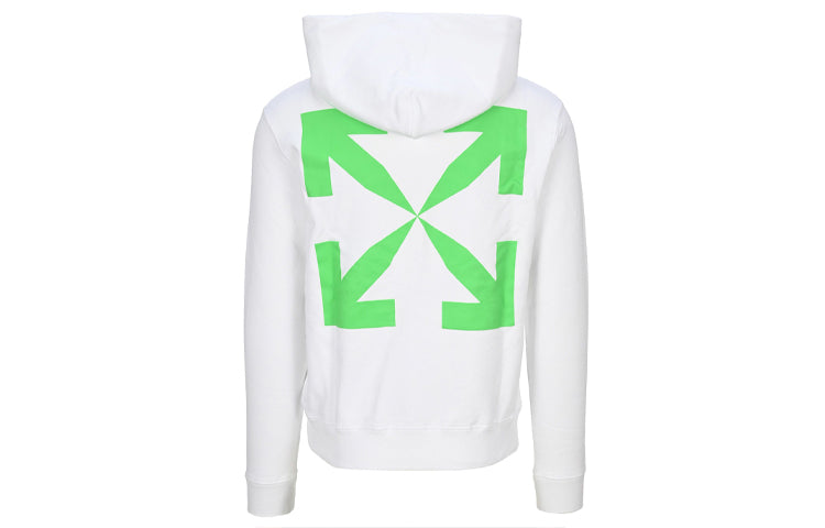 Off-White Arrows Printing Hooded Pullover Men White OMBB034F20FLE0110155