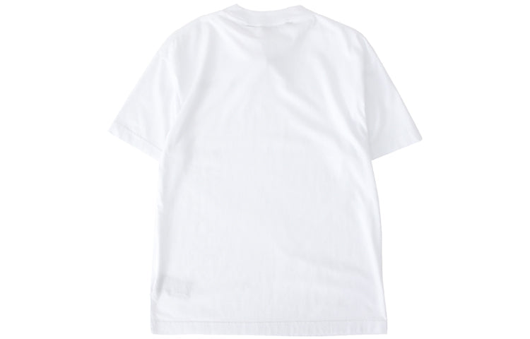Men's PALM ANGELS Printing Logo Short Sleeve White PMAA001R204130010110