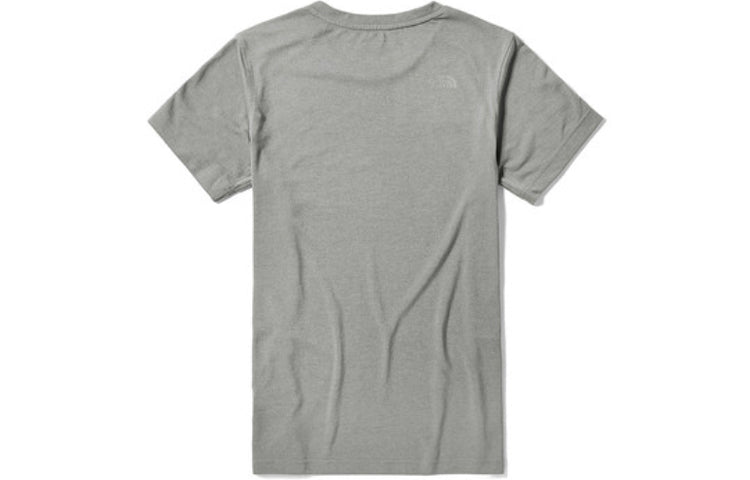 Men's THE NORTH FACE Outdoor hygroscopic Sweat-Wicking Short Sleeve Gray 499U-X8A