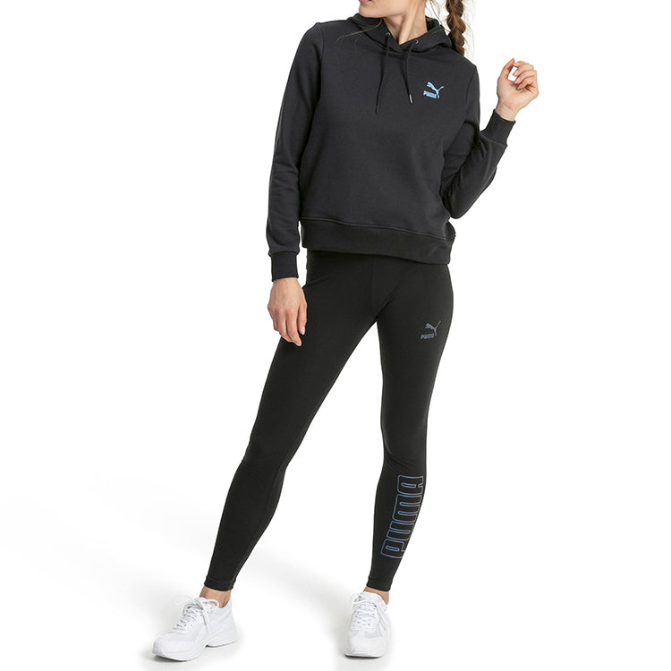 (WMNS) PUMA Casual Printing Black 597877-51