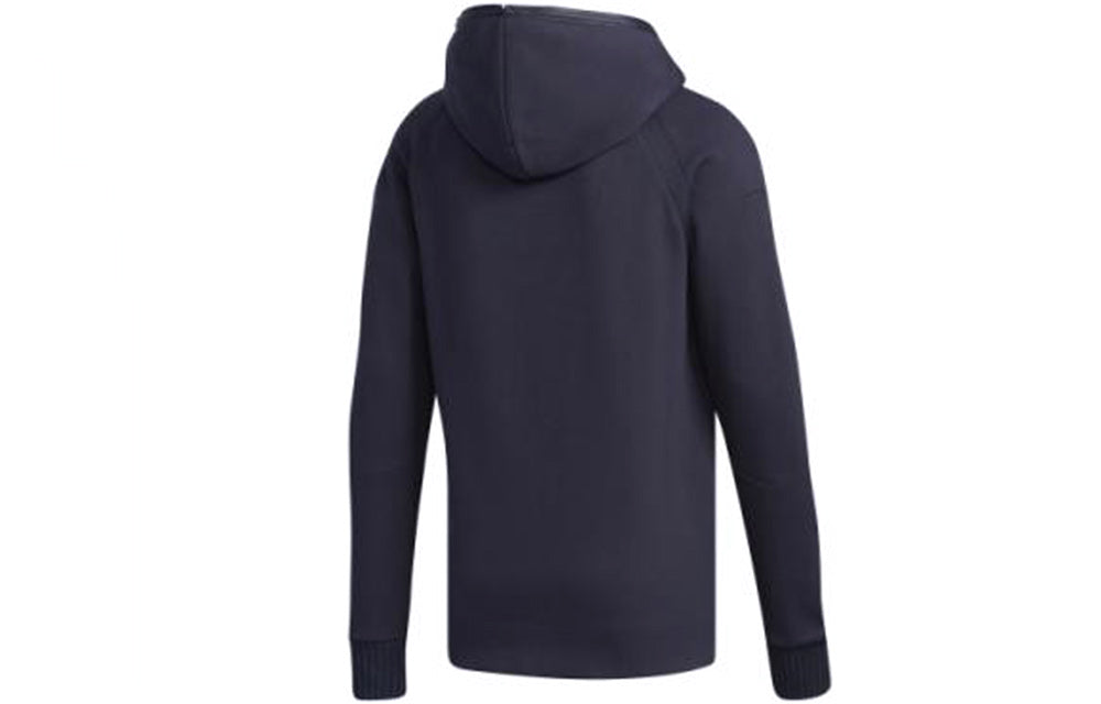 adidas Series Zipper Cardigan Windproof Hooded Jacket Blue FJ0197