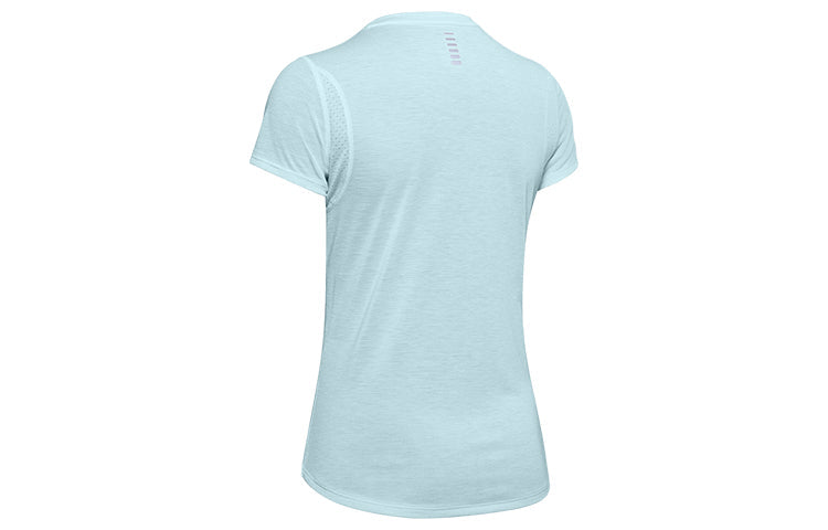 (WMNS) Under Armour Streaker Sports Tee Blue 1341520-462