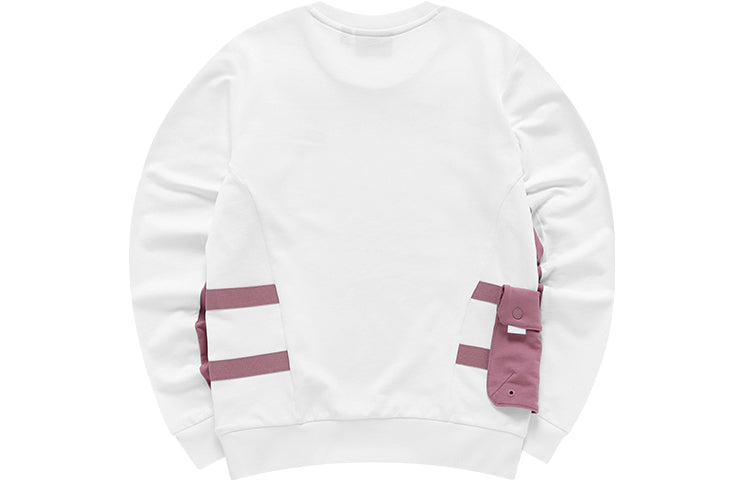 (WMNS) FILA FUSION Street Sport Casual Sports Breathable Pullover Hoodie White T11W133203F-WT