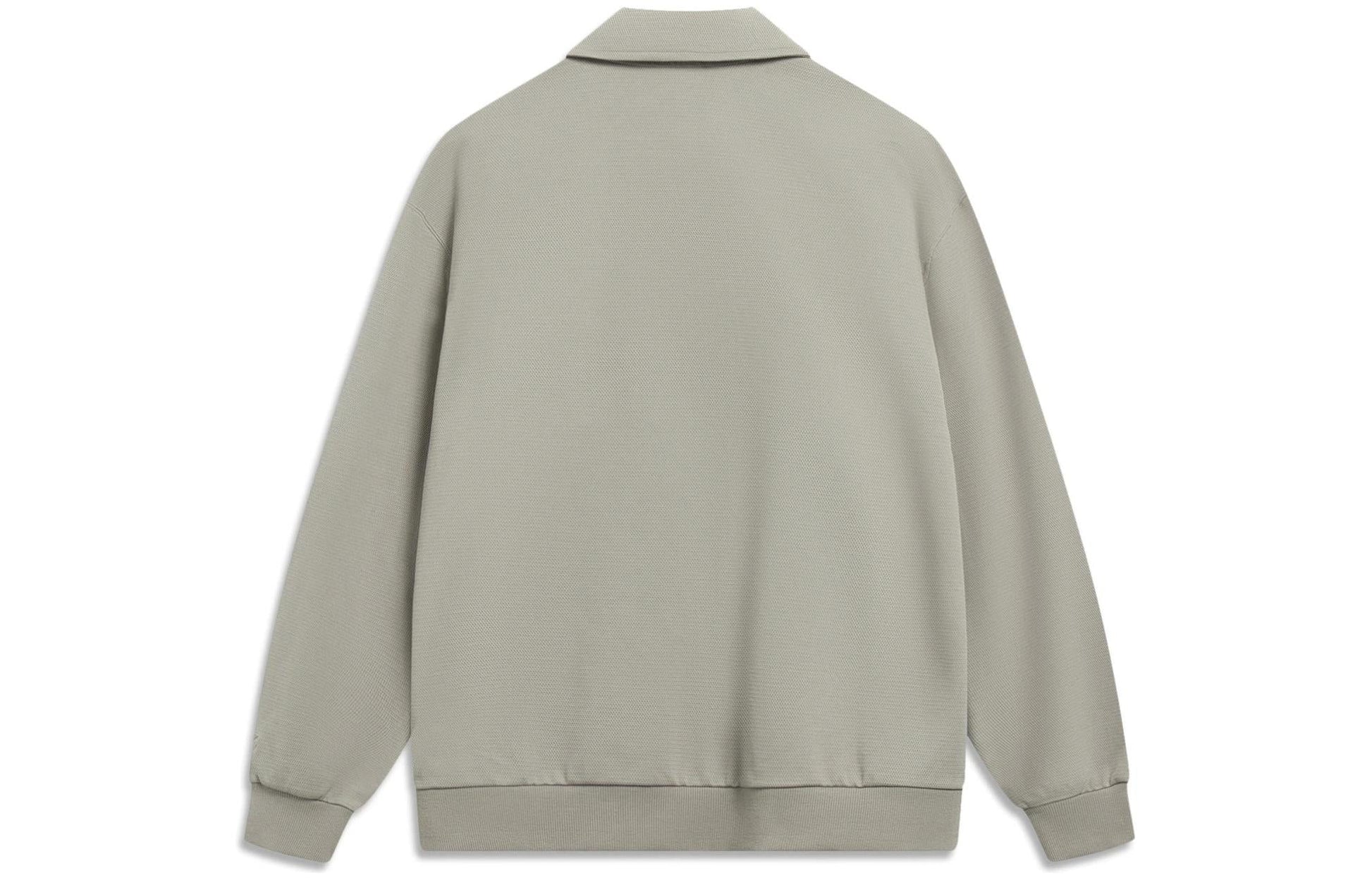 Li-Ning Counterflow Triple Logo Half Zip Sweatshirt 'Grey' AWDT589-4