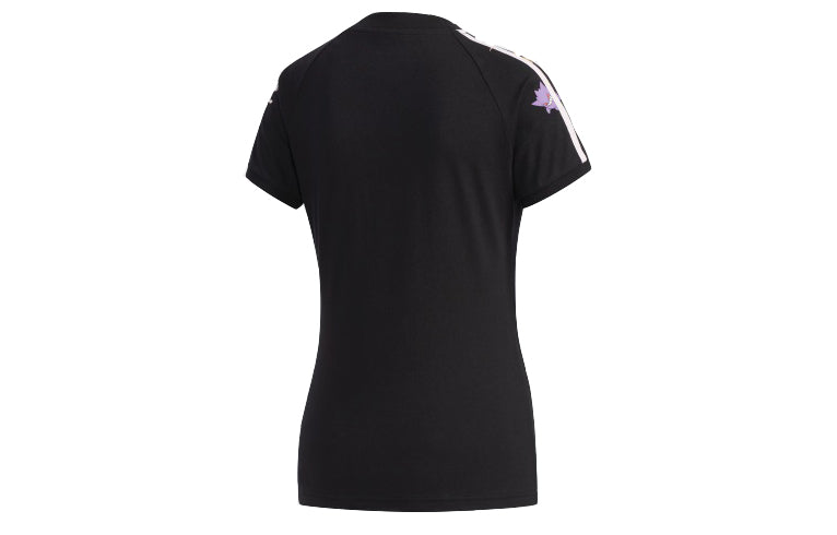 (WMNS) adidas neo x POKMON Crossover Series Printing Short Sleeve Black FM0316