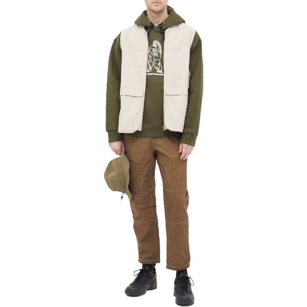 Men's Nike ACG Troll Popover Pattern Printing Hooded Long Sleeves Olive Green DJ1430-325