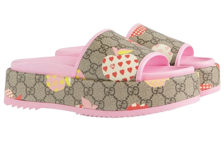 (WMNS) Gucci Rubber GG Slide 'Les Pommes' 664214-22K20-8961