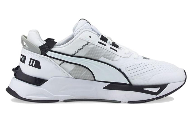 PUMA Mirage Sport Tech B+W Trainers 'White Silver' 384955-01
