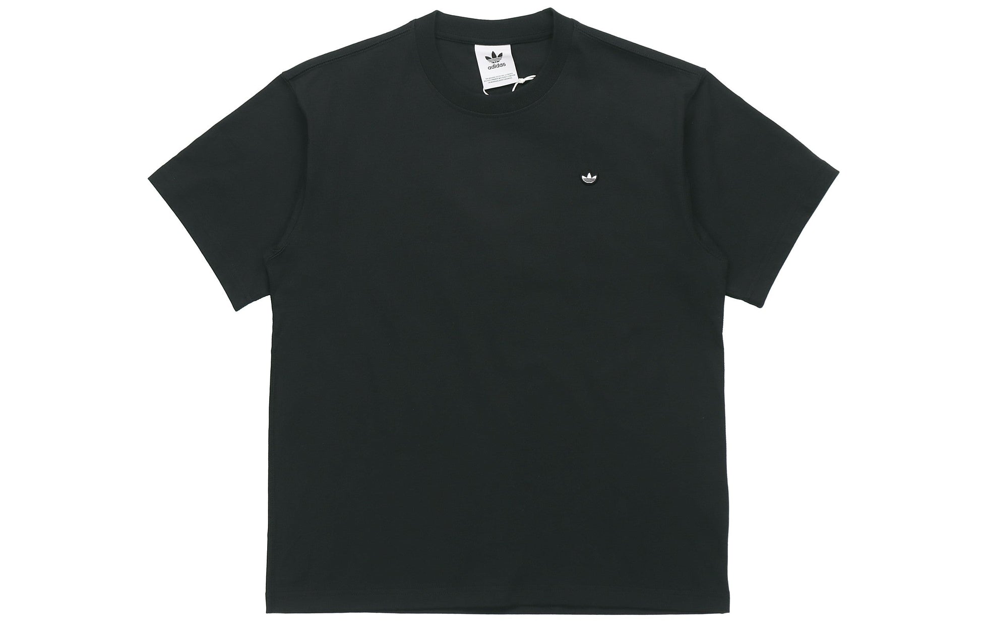 adidas originals Premium Tee Embroidered Logo Sports Short Sleeve Couple Style Black GN3394