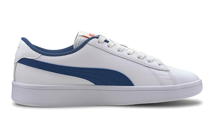 PUMA Smash V2 Jr White/Blue 365170-16