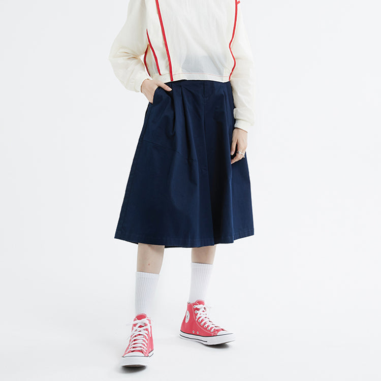 (WMNS) Converse Culotte Pants Asia Sizing 'Navy' 10020991-467