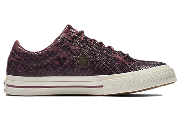 Converse One Star Low 'Burgundy Reptile' 161547C