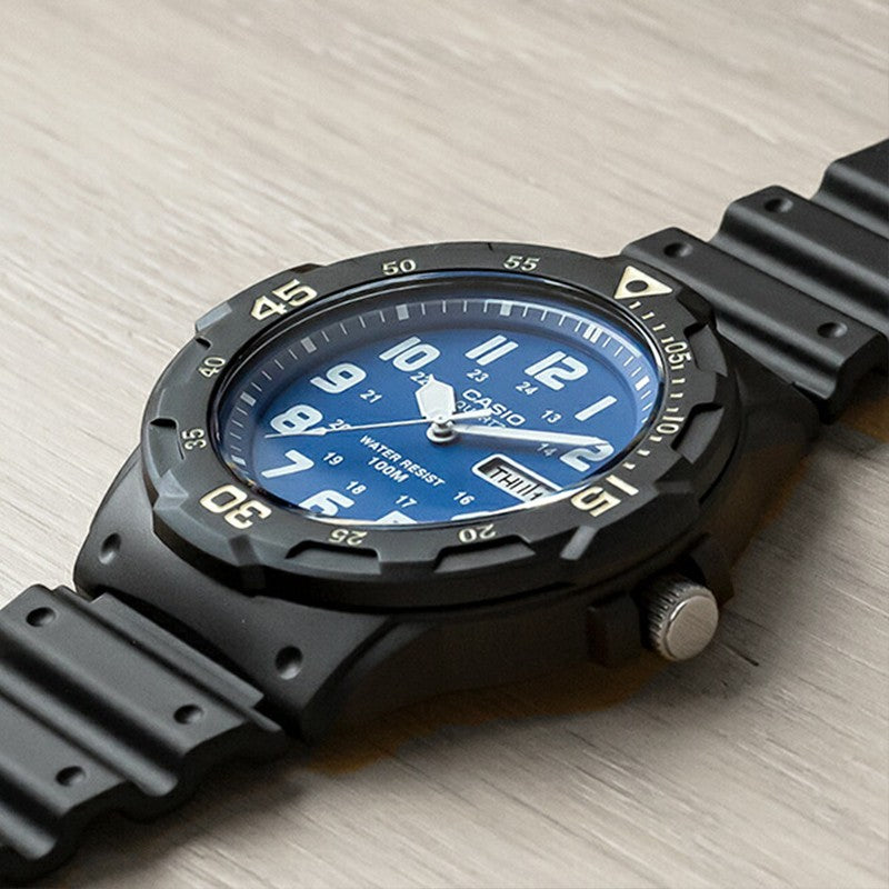 CASIO DIVER LOOK Series Water Proof Waterproof Blue Analog MRW-200H-2B2