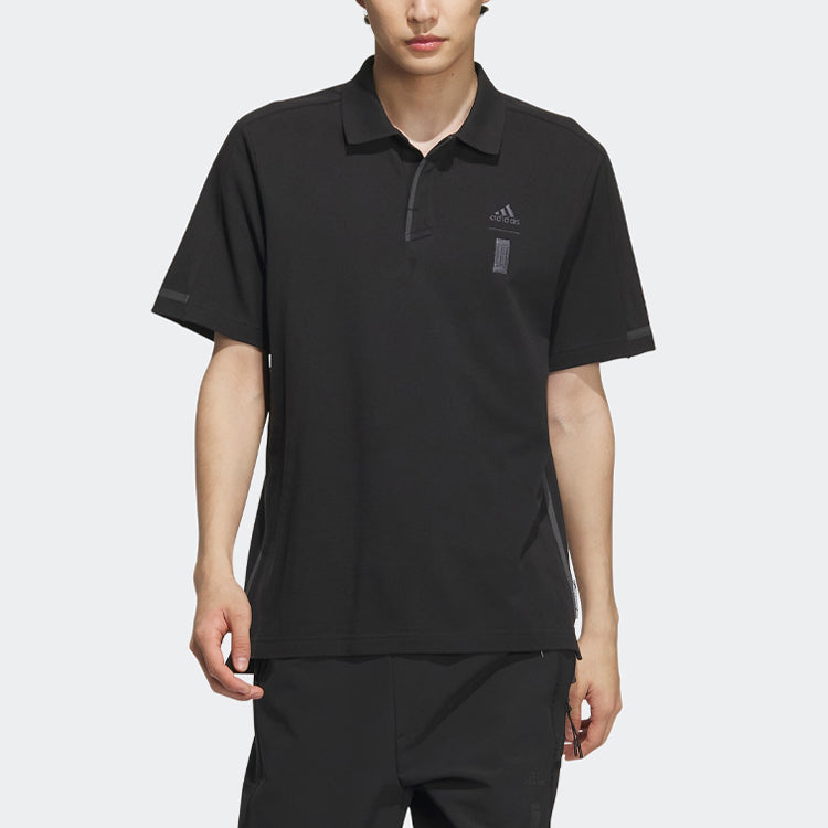 adidas Casual Sport Polo Shirt Asia Sizing 'Black' IA8105