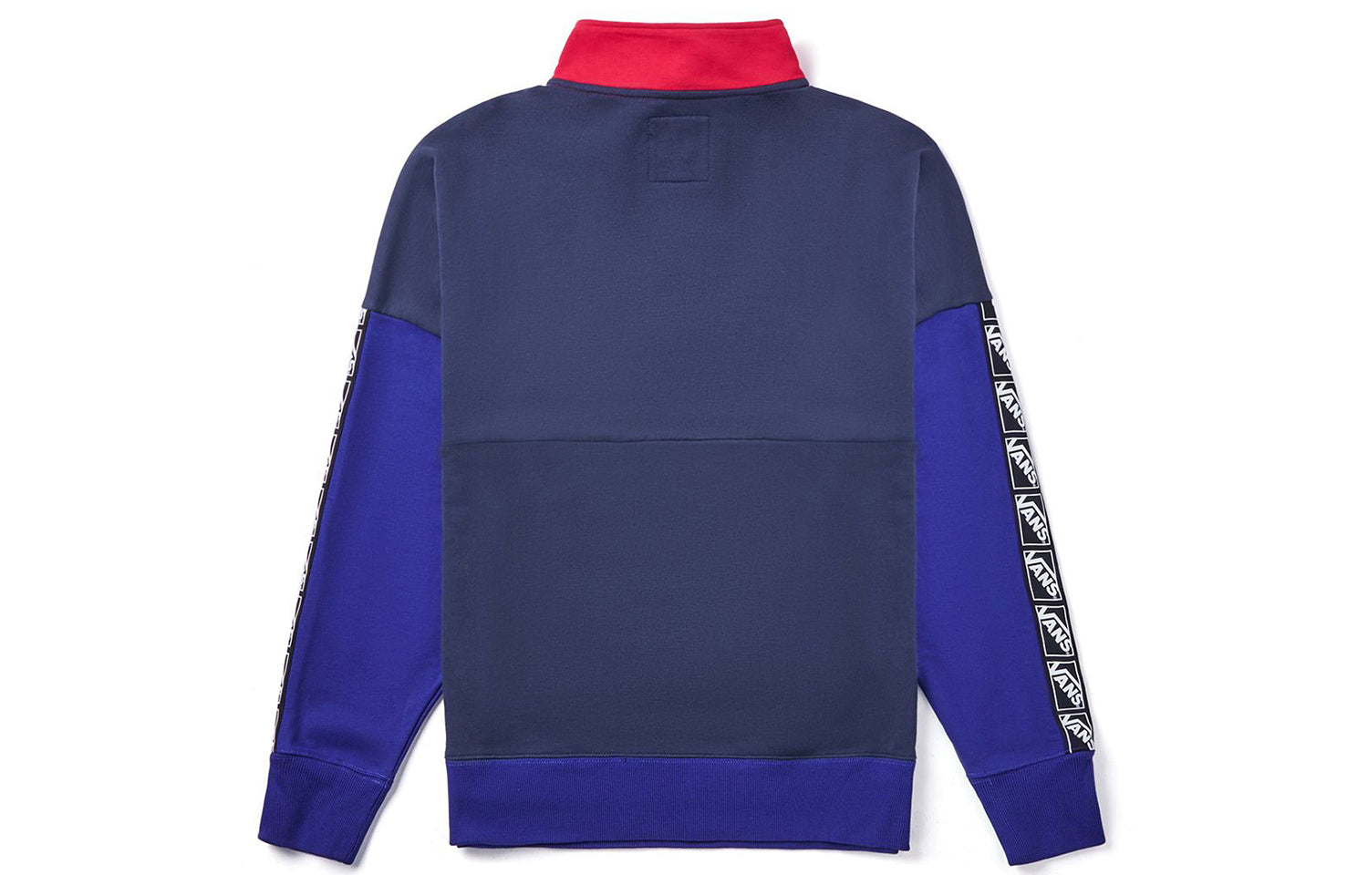 Vans Half Zipper Sports Pullover Couple Style Red Blue VN0A4BQO4NH