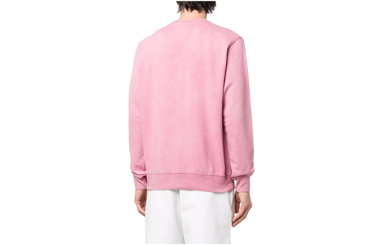 Men's Nike Chest Large Logo Printing Round Neck Long Sleeves Pink Red DC0722-665
