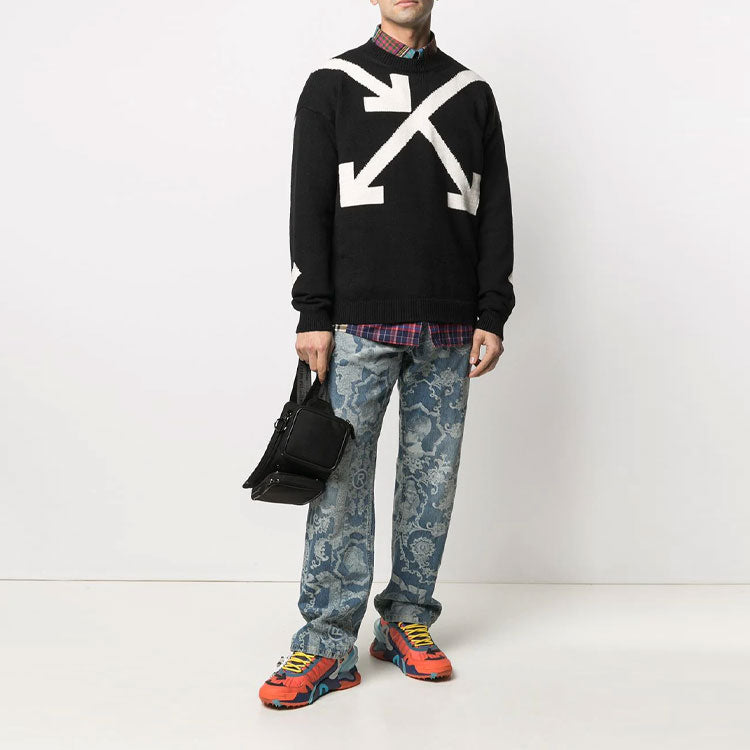 Off-White SS21 Arrow Pattern Printing Black OMHA036S21KNI0021001