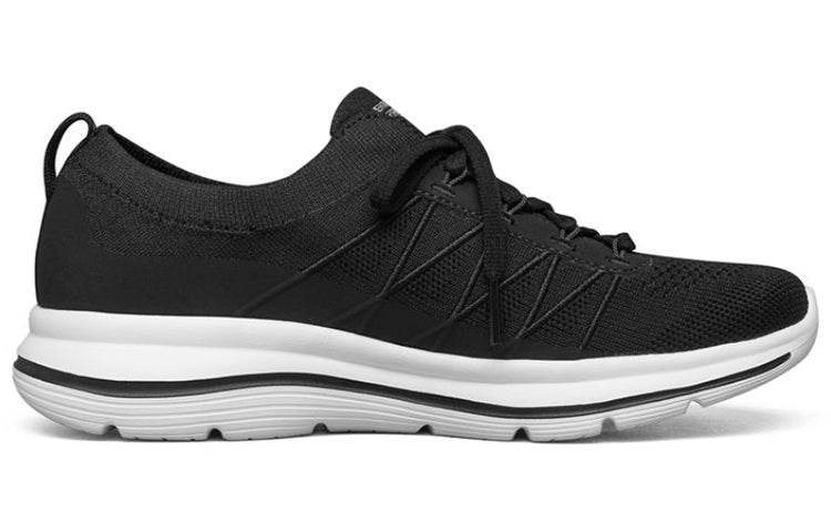 (WMNS) Skechers Go Walk Stretch Fit Running Shoes Black/White 124386-BKW