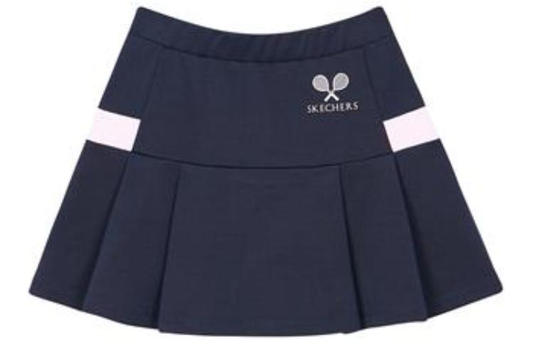 (GS) Skechers SKX Tennis Skirt 'Navy White' P122G026-002Z