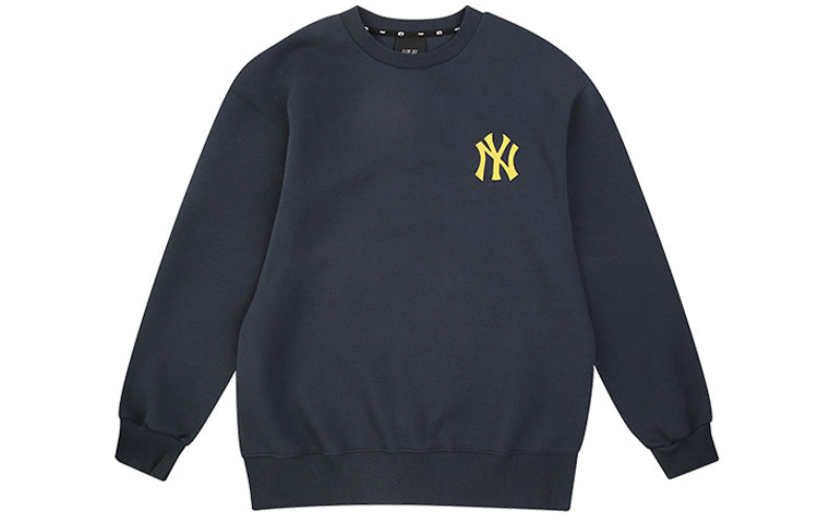 MLB Unisex Logo Printing Round-neck Sweatshirt Blue 31MT10941-50N
