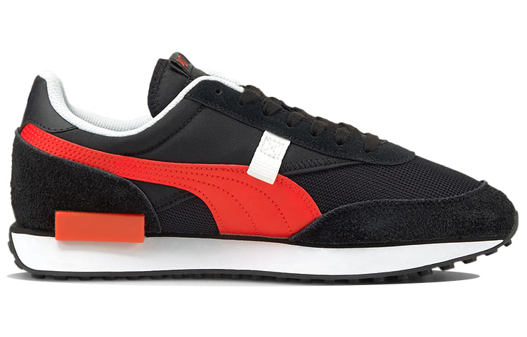 PUMA Unisex Future Rider Vintage Sneakers Black/Red 380464-04