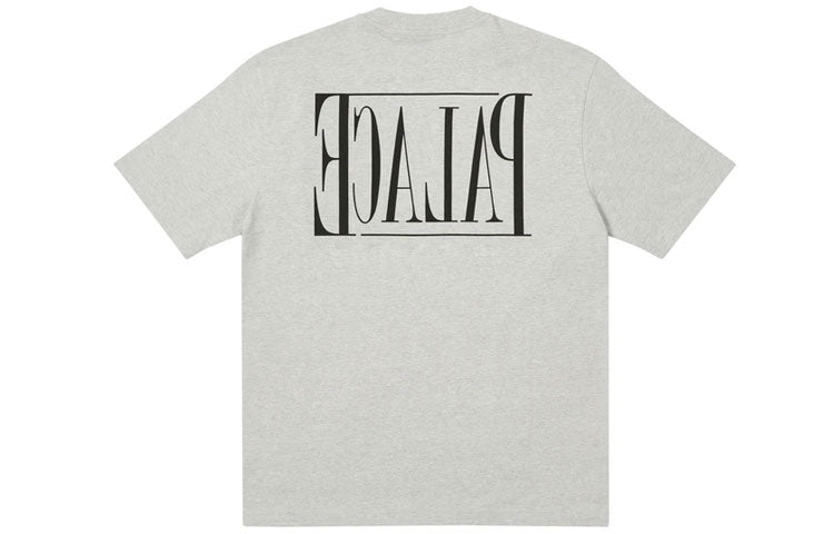 PALACE PE T-SHIRT GREY MARL Minimalistic Square Alphabet Logo Short Sleeve Unisex Gray P20TS139